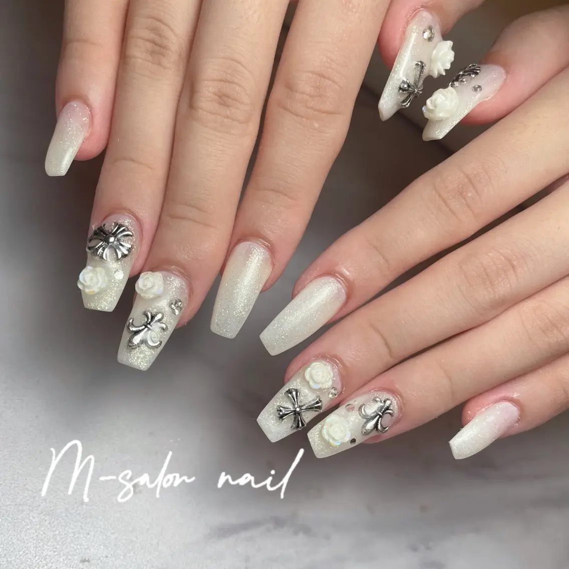 ネイル ハンドネイル 韓国/網紅/パーツ M-salonのネイルデザイン