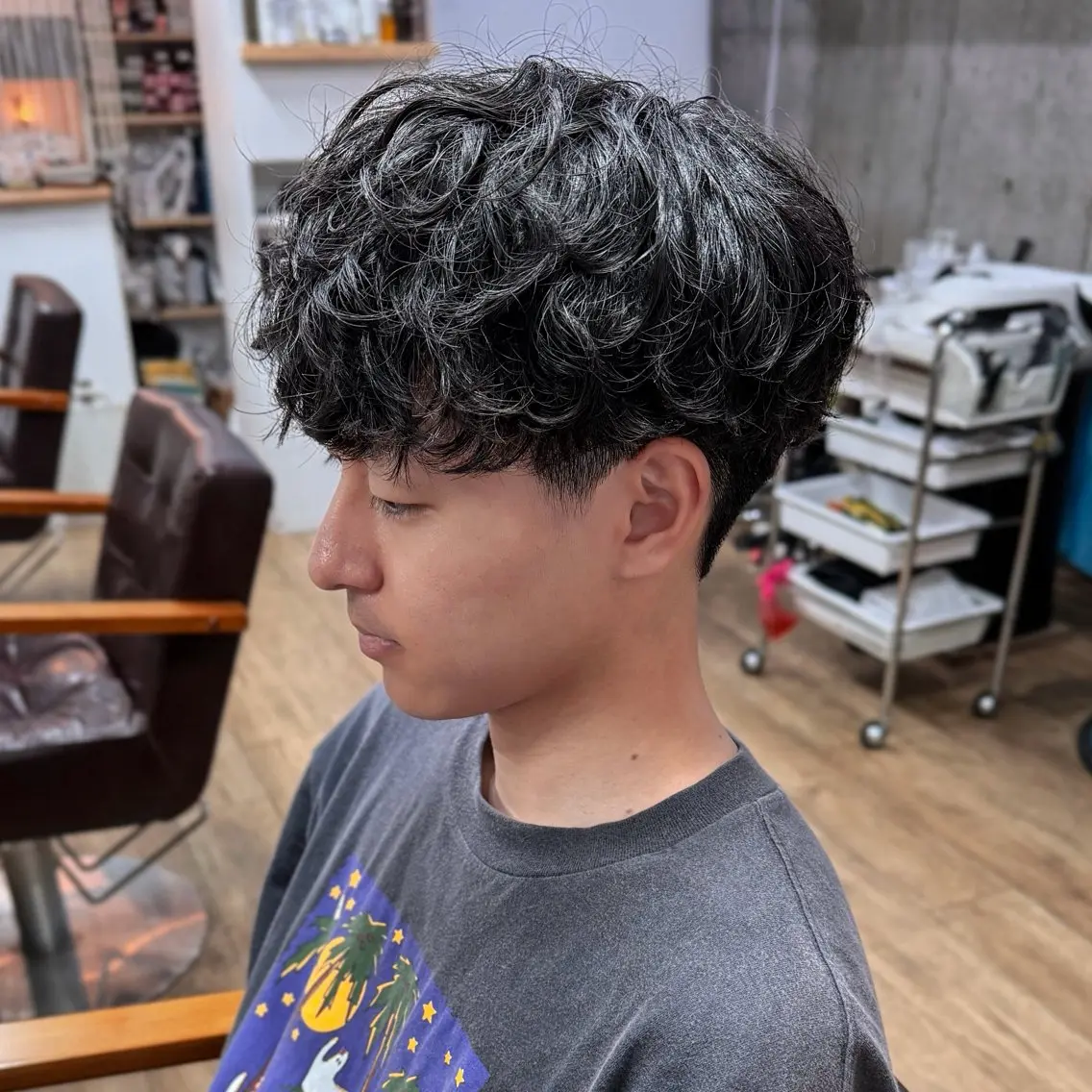 【ミニモ学割U24】メンズカット+シャドウパーマの写真
