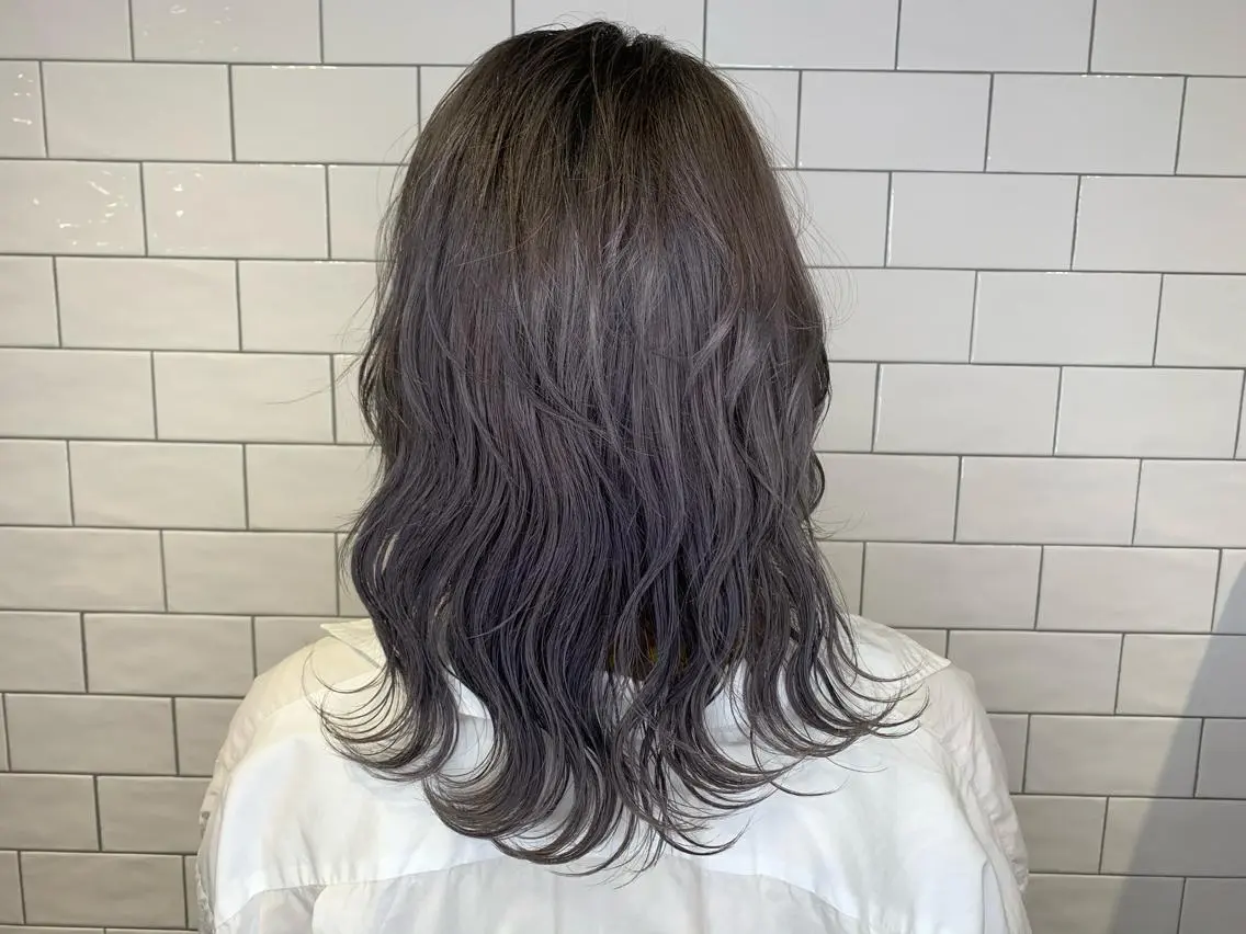 ミディアム カラー ヘアカラー 原山 直人のヘアスタイル