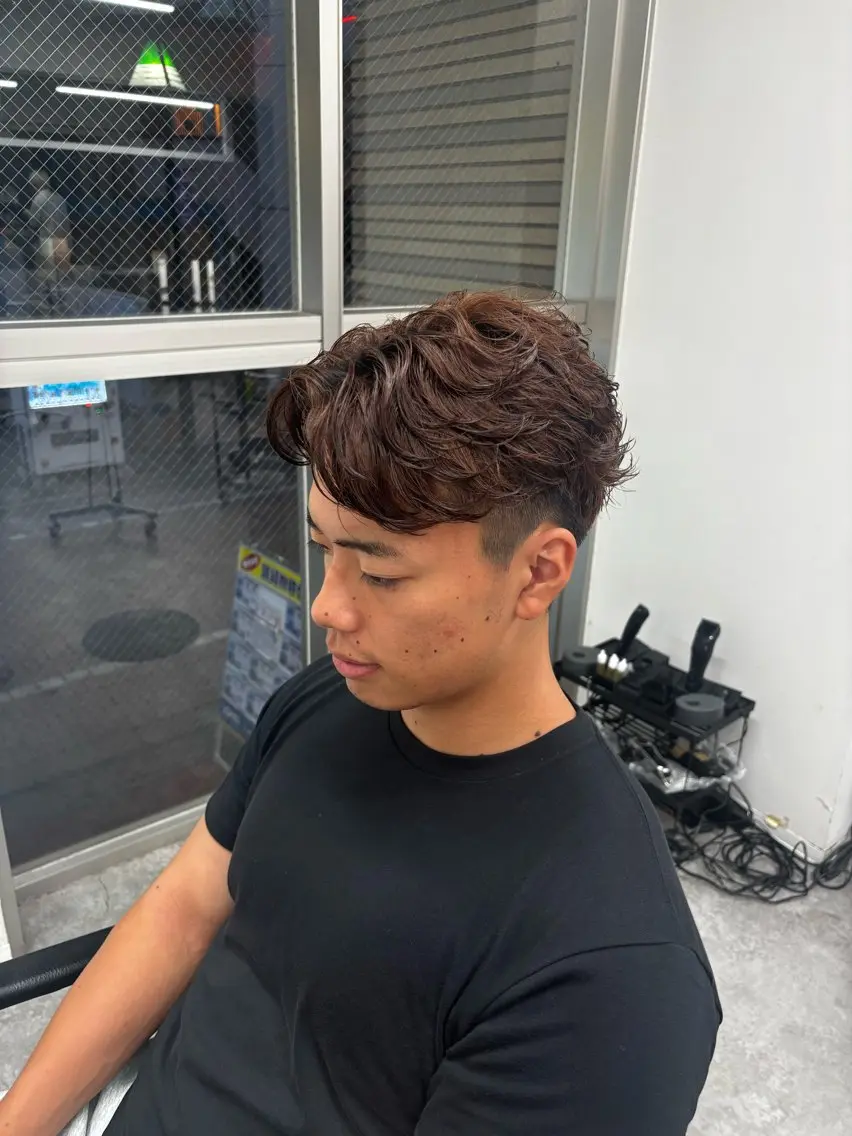 パーマ メンズ カット パーマ メンズ特化✨️ 韓国風パーマ🔥一八のヘアスタイル