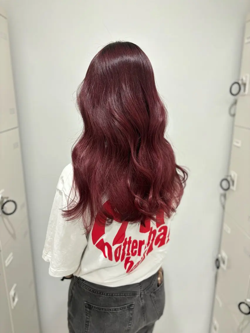 ロング カラー ヘアカラー トリートメント 韓流トレンドヘア 🎀RINAKO🎀のヘアスタイル