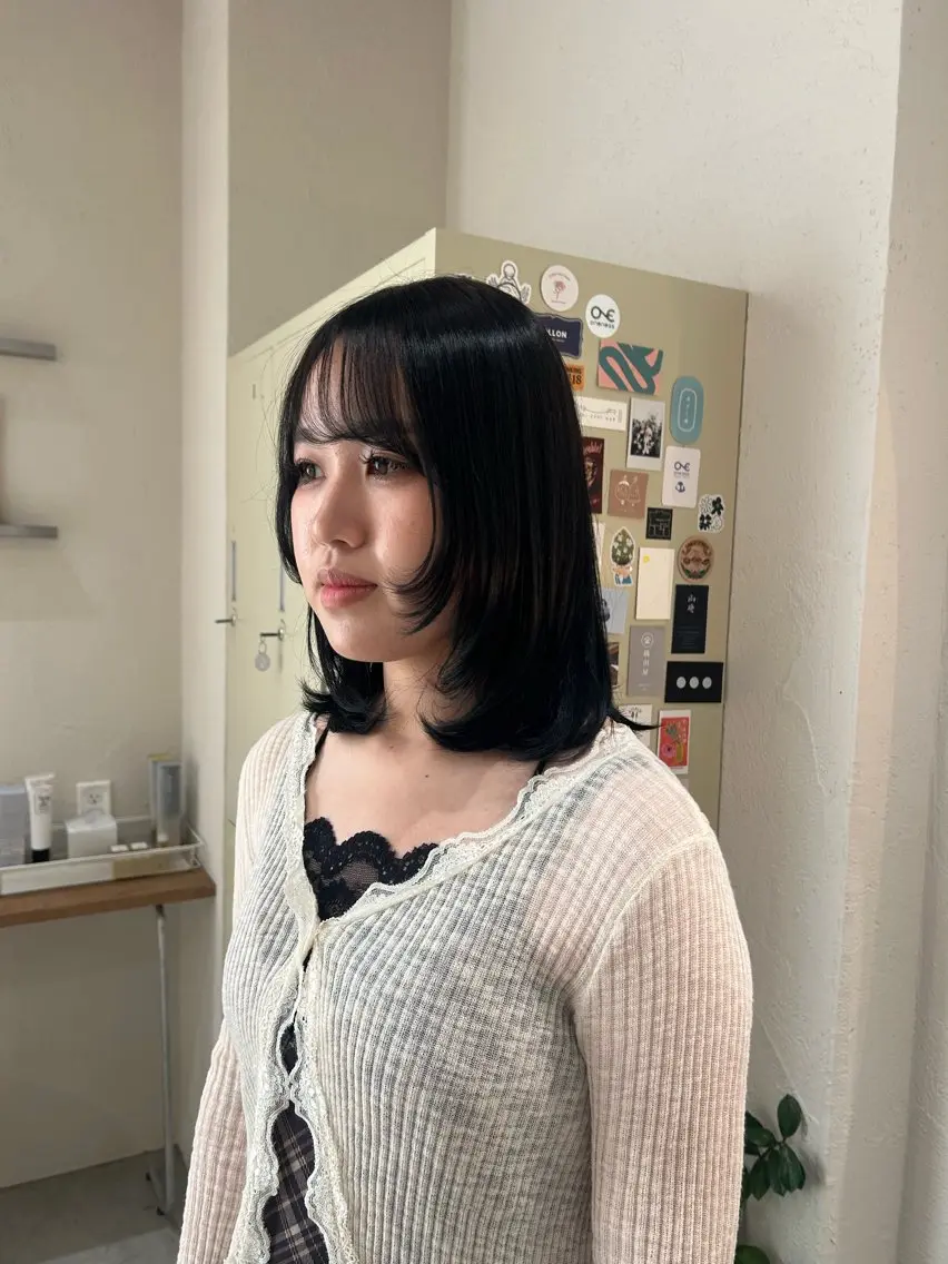 ミディアム トリートメント カット 🌷似合わせカラー 🌷/岡崎/アイ🐰のヘアスタイル