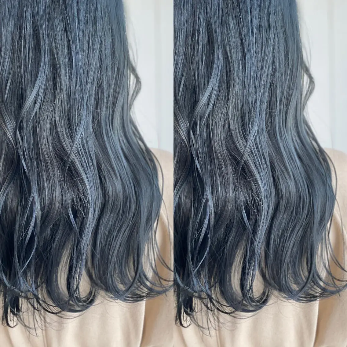 ロング カラー ブルーカラー ネイビーカラー Snaly カラー特化ページのヘアスタイル