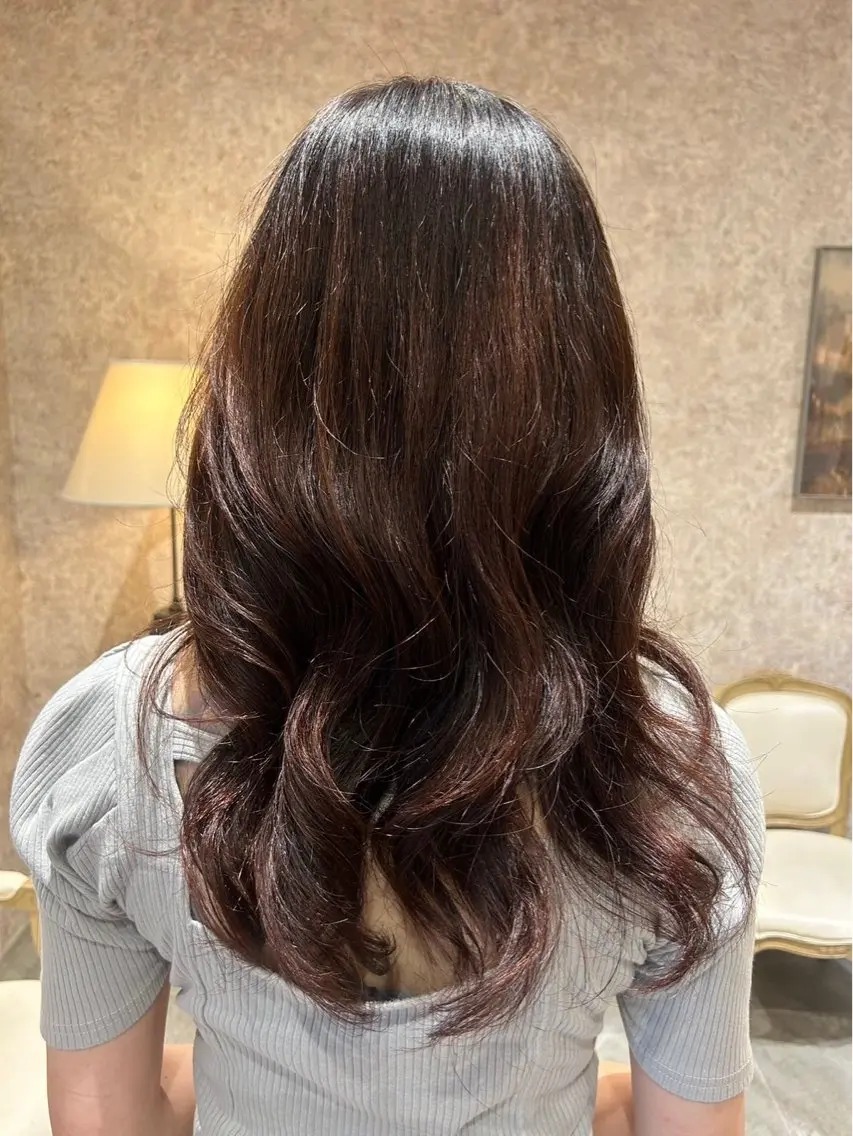 ロング カラー 檀ノ原 結希のヘアスタイル