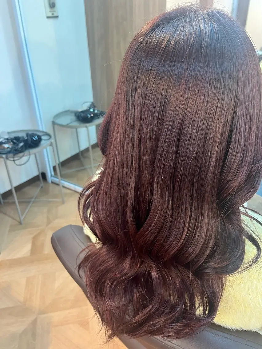 セミロング 🍒Ayana🍒 艶カラー🍒のヘアスタイル