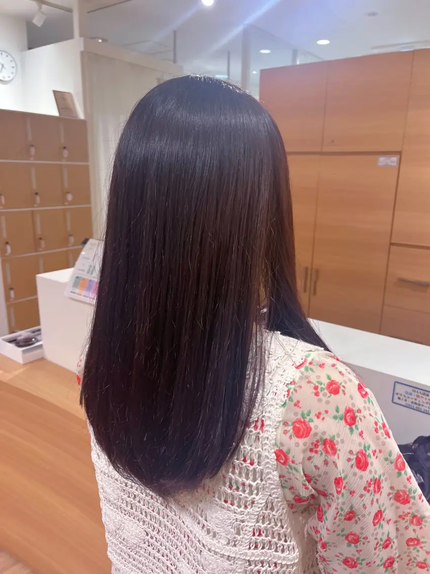 ロング カラー ブリーチ 透明感カラー ディープラベンダー ダブルカラー ラベンダーカラー ヘアカラー ヤマナカ アイリ /透明感カラー🫧のヘアスタイル