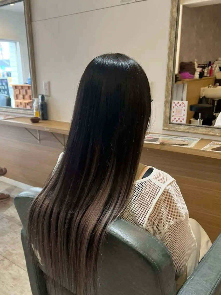 ロング エクステ 髪質改善 エクステ マテリアル 中央駅店のヘアスタイル