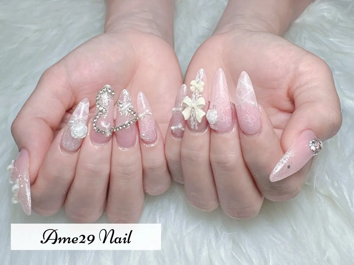 ネイル アートネイル グラデーション マグネットネイル スカルプネイル AME29 Nail ネイルサロンのネイルデザイン