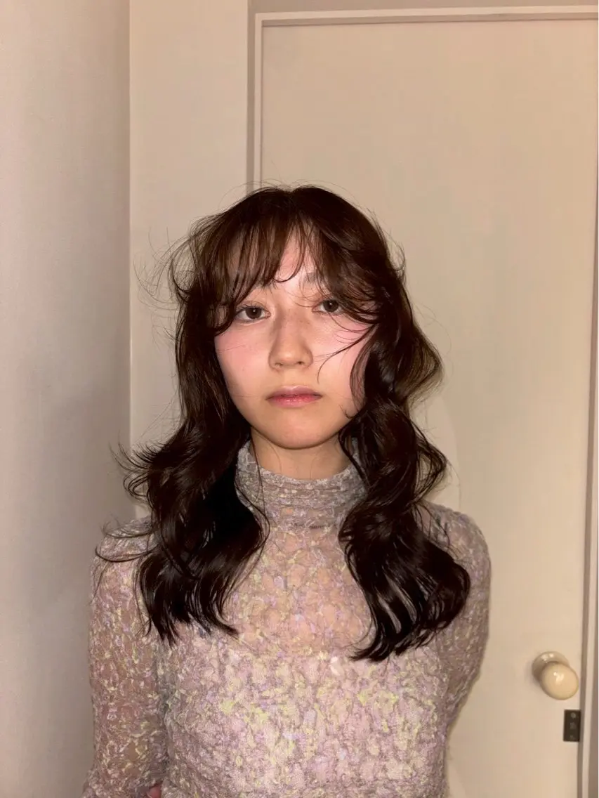セミロング カラー ヘアカラー SEE.カシワバラ リコのヘアスタイル