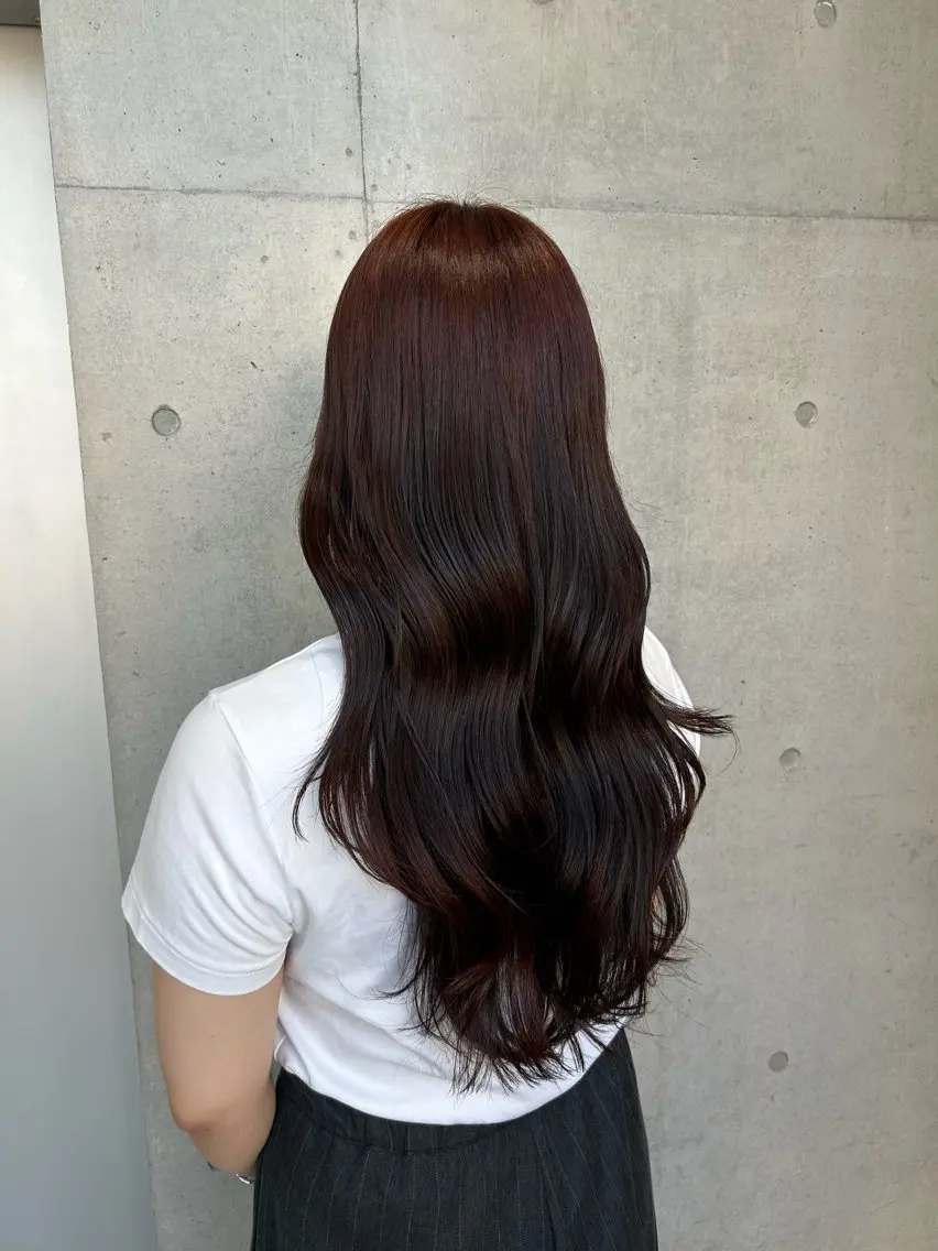 ロング カラー ヘアアレンジ カット ヘアカラー トリートメント ボブ艶モテカラー🫧 カリンのヘアスタイル