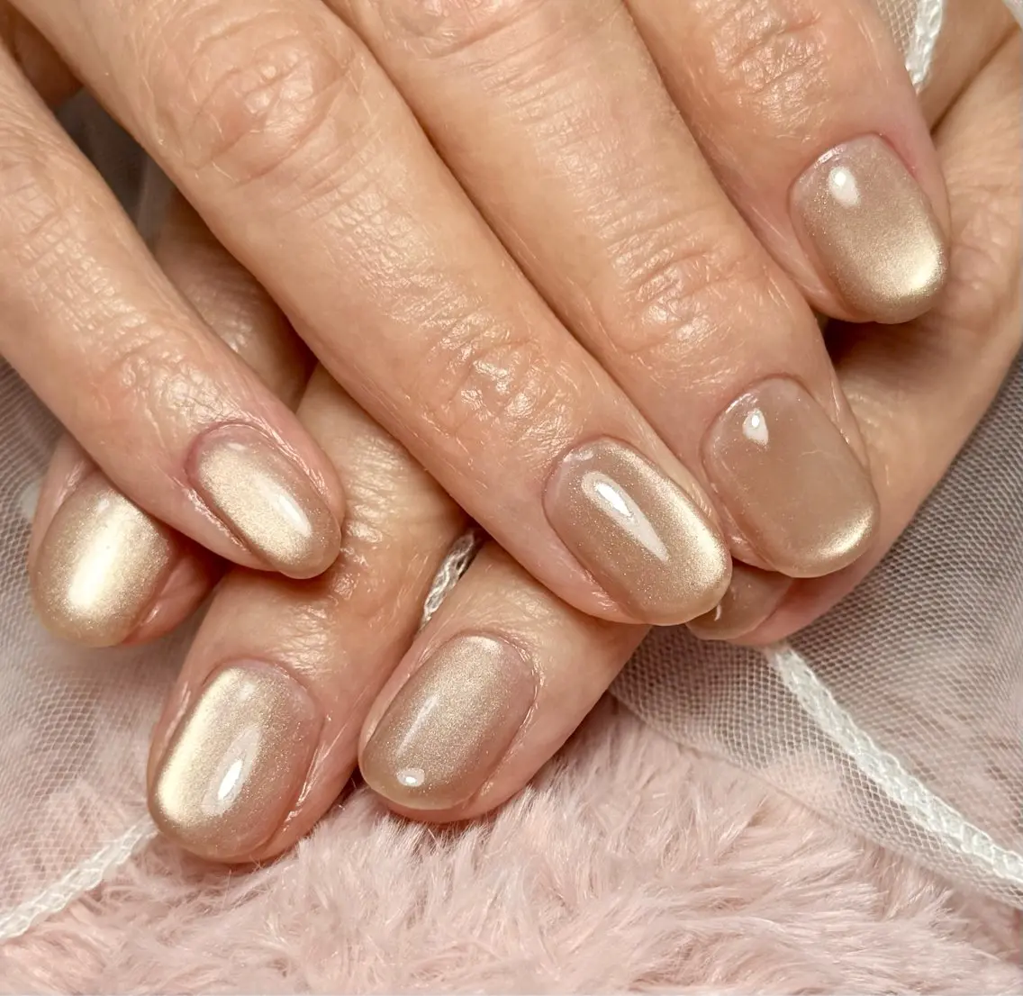 ネイル アートネイル チークネイル フラッシュネイル フラッシュマグ フレンチネイル Mai’s nailのネイルデザイン
