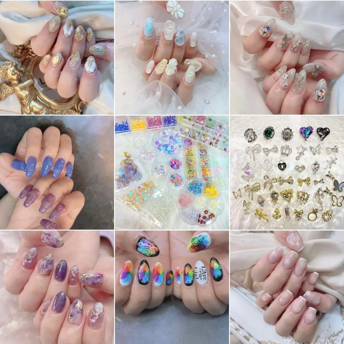 ネイル 渋谷／チップ長さ出し 👑アプレgel-xのネイルデザイン