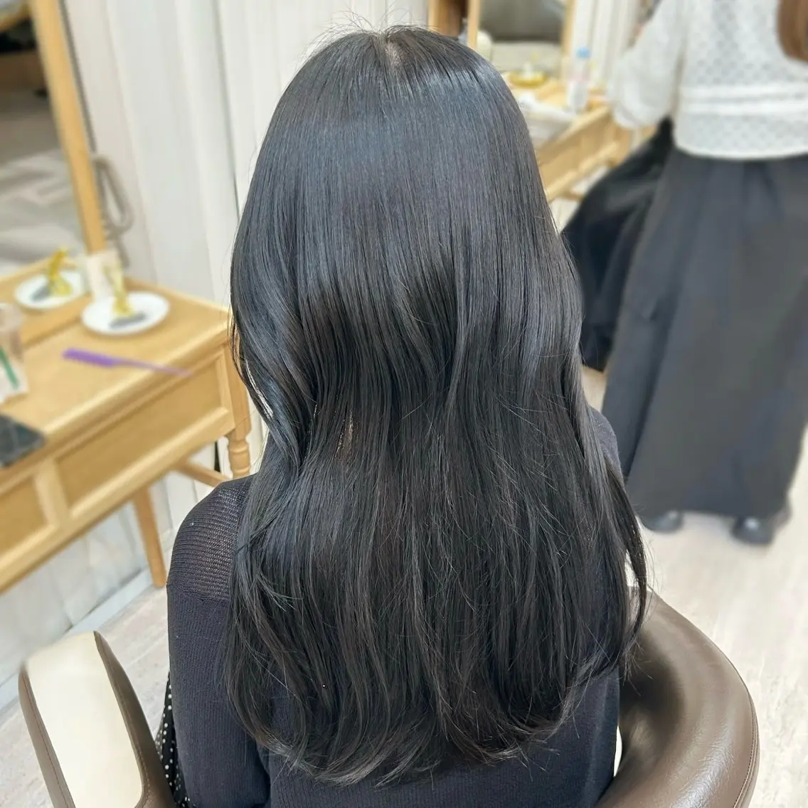 ワンカラー + 高濃度ケラチンヒーリング髪質改善トリートメント💎の写真