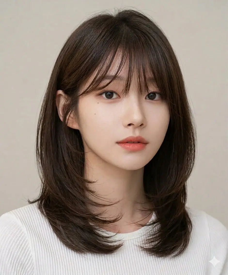 ミディアム トリートメント ミディアムレイヤー 募集中/村上廉のヘアスタイル
