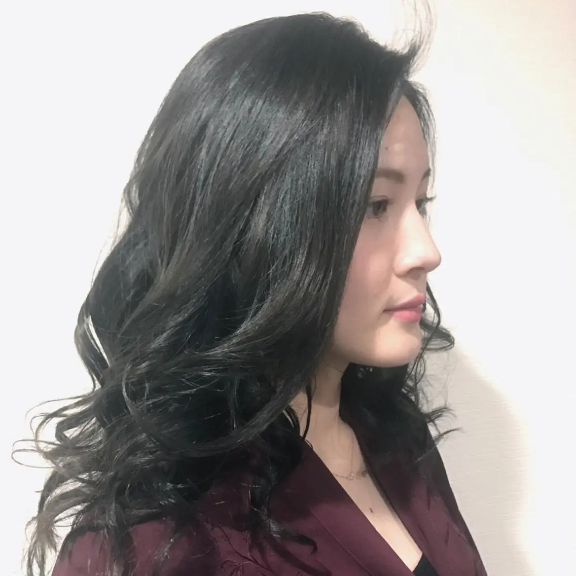セミロング カラー レイヤーカット匠 イソザキノリユキのヘアスタイル