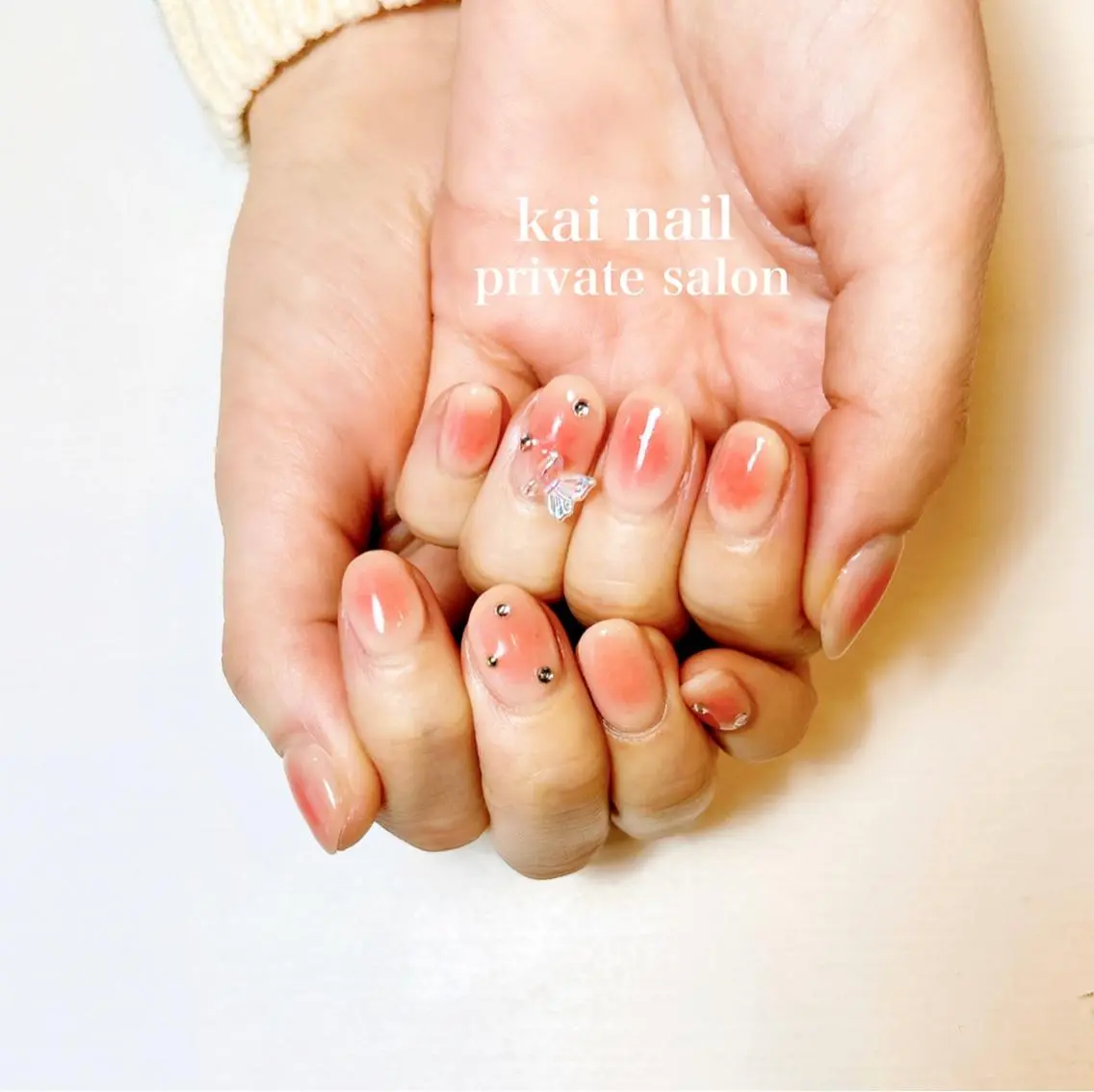 ネイル チークネイル 韓国ネイル ハンドネイル Kai  nail Mayukoのネイルデザイン