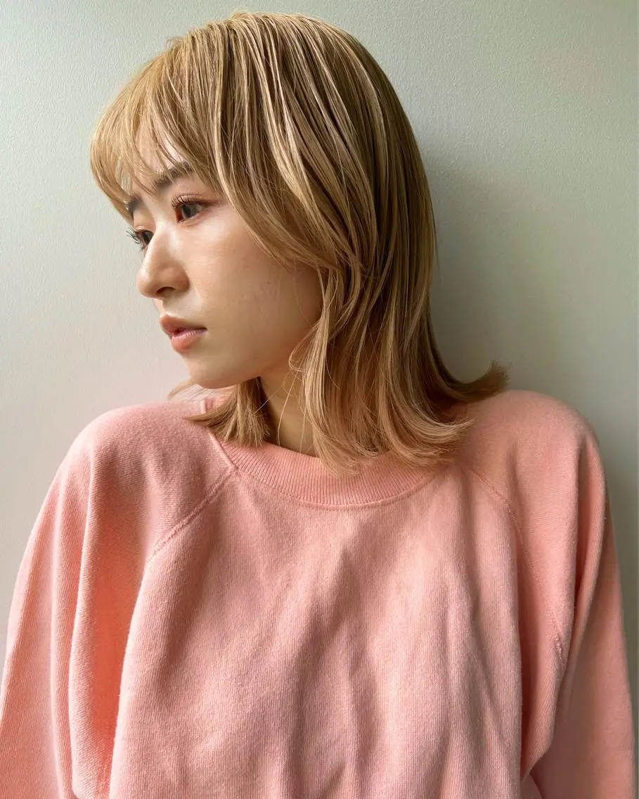 💙ダメージ95%カットケアブリーチ無料💙ケアブリーチ➕イルミナカラー➕トリートメントの写真