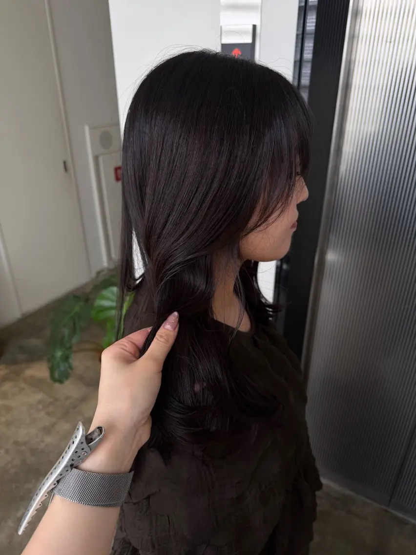 ロング カラー ブラウンカラー カット ヘアカラー 🟧asa/髪質改善 /レイヤーカット🟧のヘアスタイル