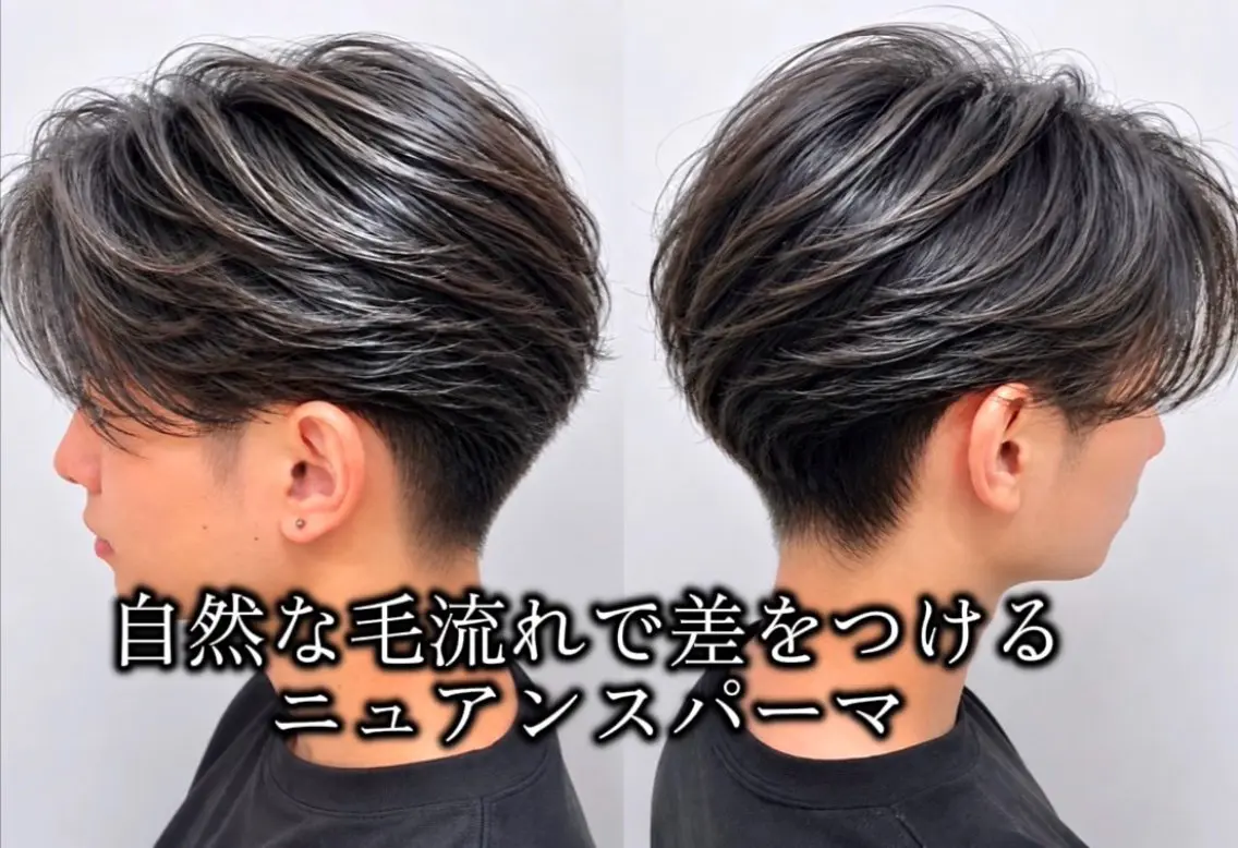 ショート パーマ メンズ カット パーマ メンズ特化/パーマ/ 髪質改善　高野奨馬のヘアスタイル