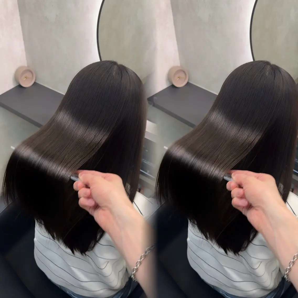 ロング カラー ヘアアレンジ ヘアカラー 縮毛矯正 トリートメント 新宿 /髪質改善/ レイヤー/ヒュウガのヘアスタイル
