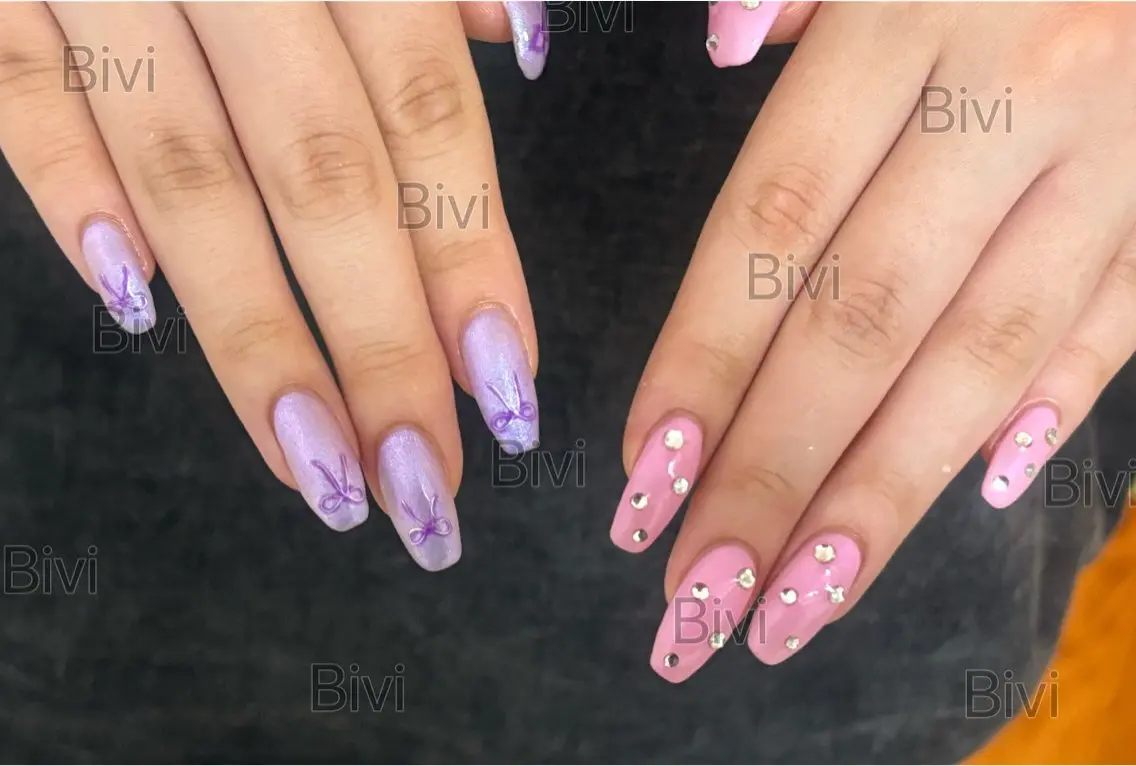 ネイル 持ち込み ハンドネイル ハンドケア ♡Bivi♡自爪に 優しいネイルサロンのネイルデザイン