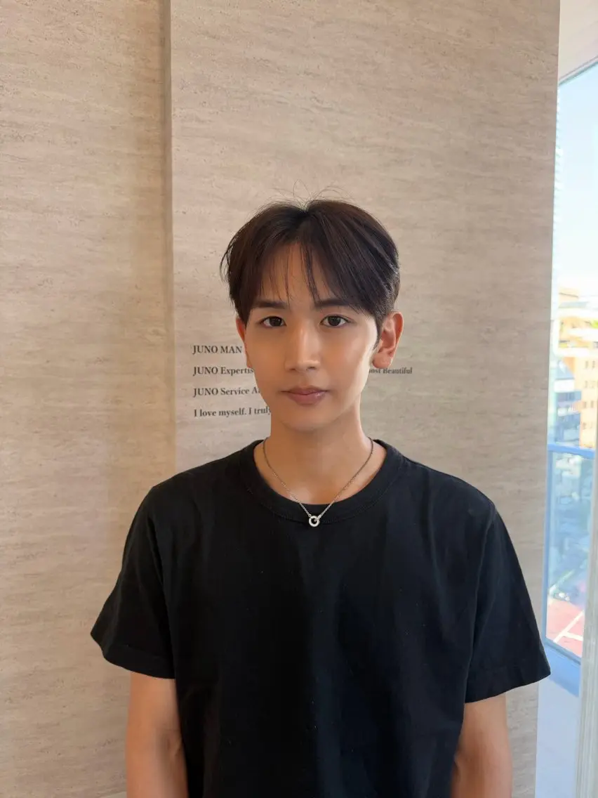 メンズ カット パーマ 韓国式ダウンパーマ 🇰🇷櫻井健のヘアスタイル
