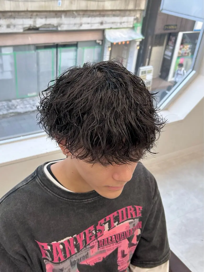ショート パーマ メンズ 🏁メンズパーマ/ RYOYAのヘアスタイル