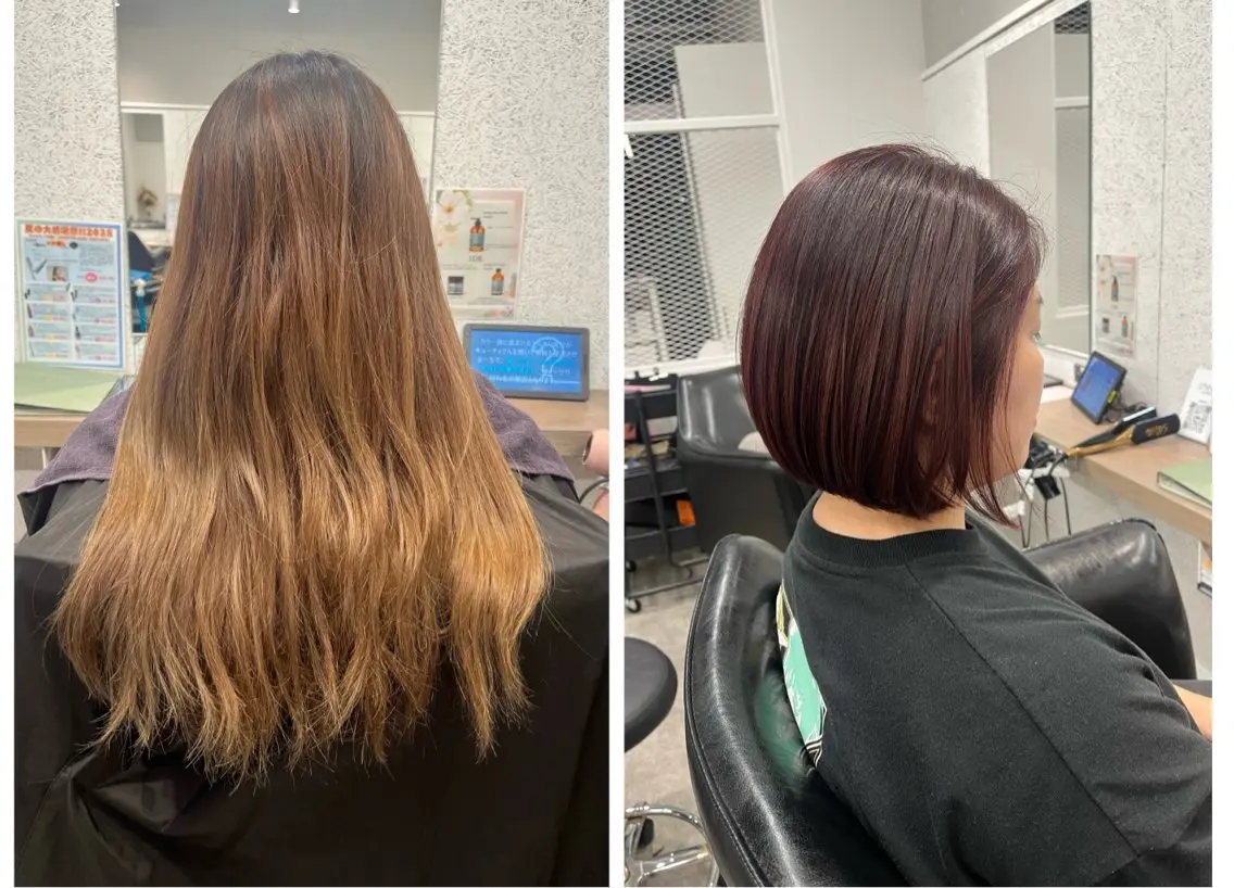 ショート カラー ショートボブ レッドカラー ボブ ショートヘア 🍓艶髪/艶カラー しんたに🌈のヘアスタイル