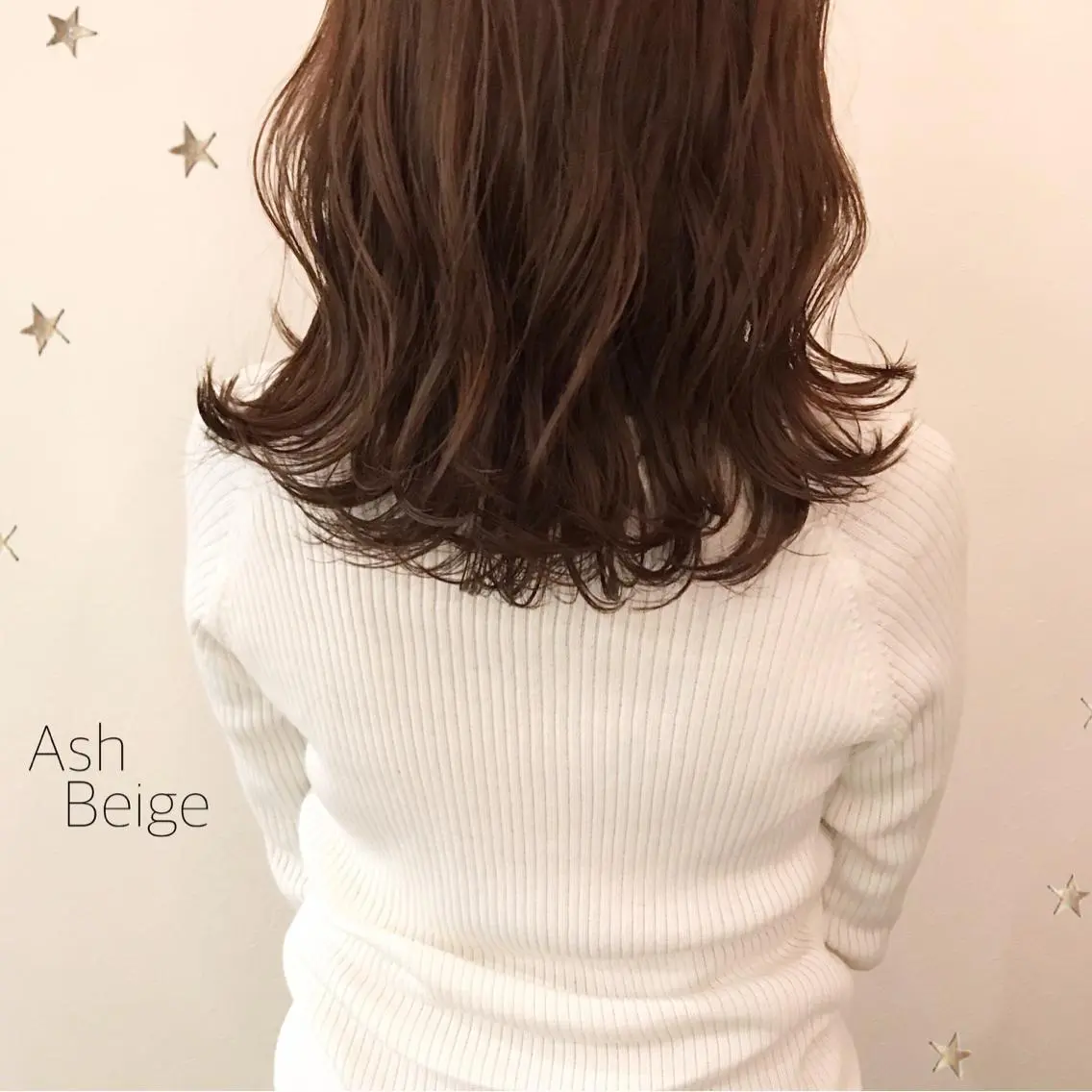 ミディアム カラー 市川 千夏のヘアスタイル