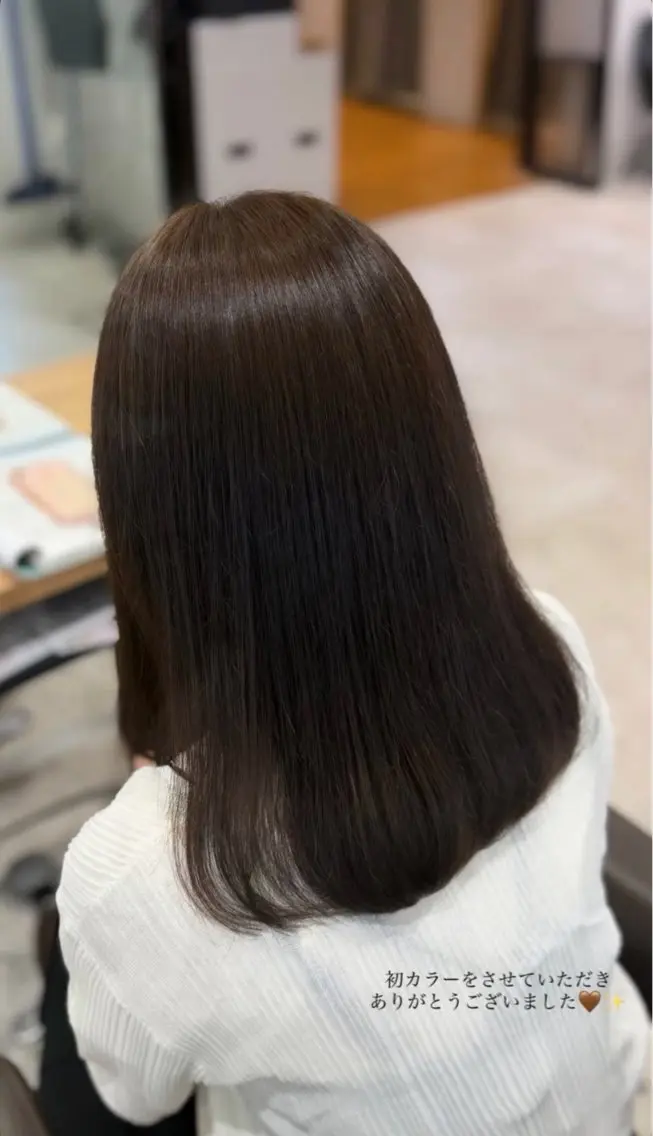 カラー ブラウンカラー 透明感カラー ヘアカラー 竹之内 夢羅のヘアスタイル