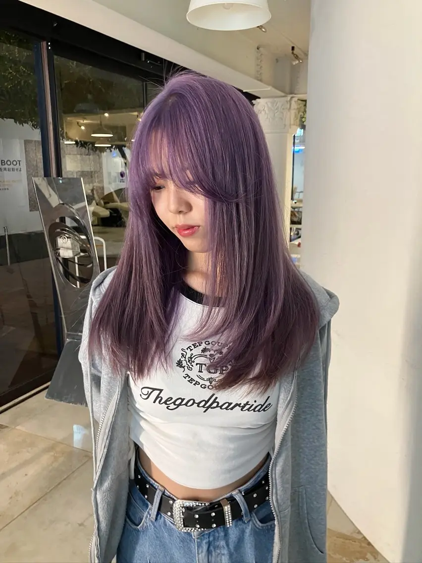 ロング カラー ヘアカラー トリートメント Hanaka🪷 ニュアンス×レイヤーのヘアスタイル