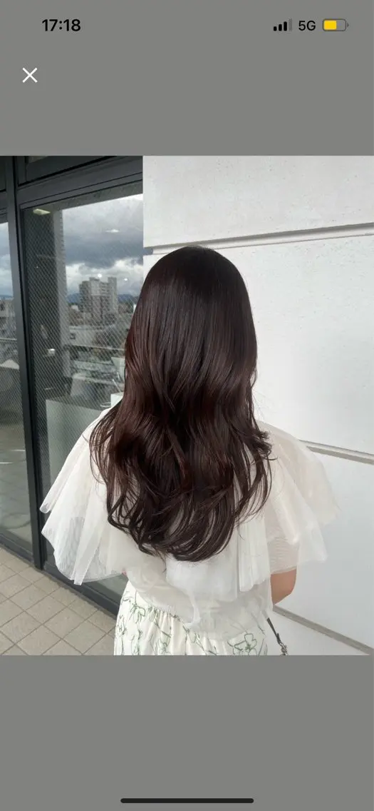 ロング カット ヘアカラー トリートメント 髪質改善×ブリーチ 無しWカラー🫧天神のヘアスタイル