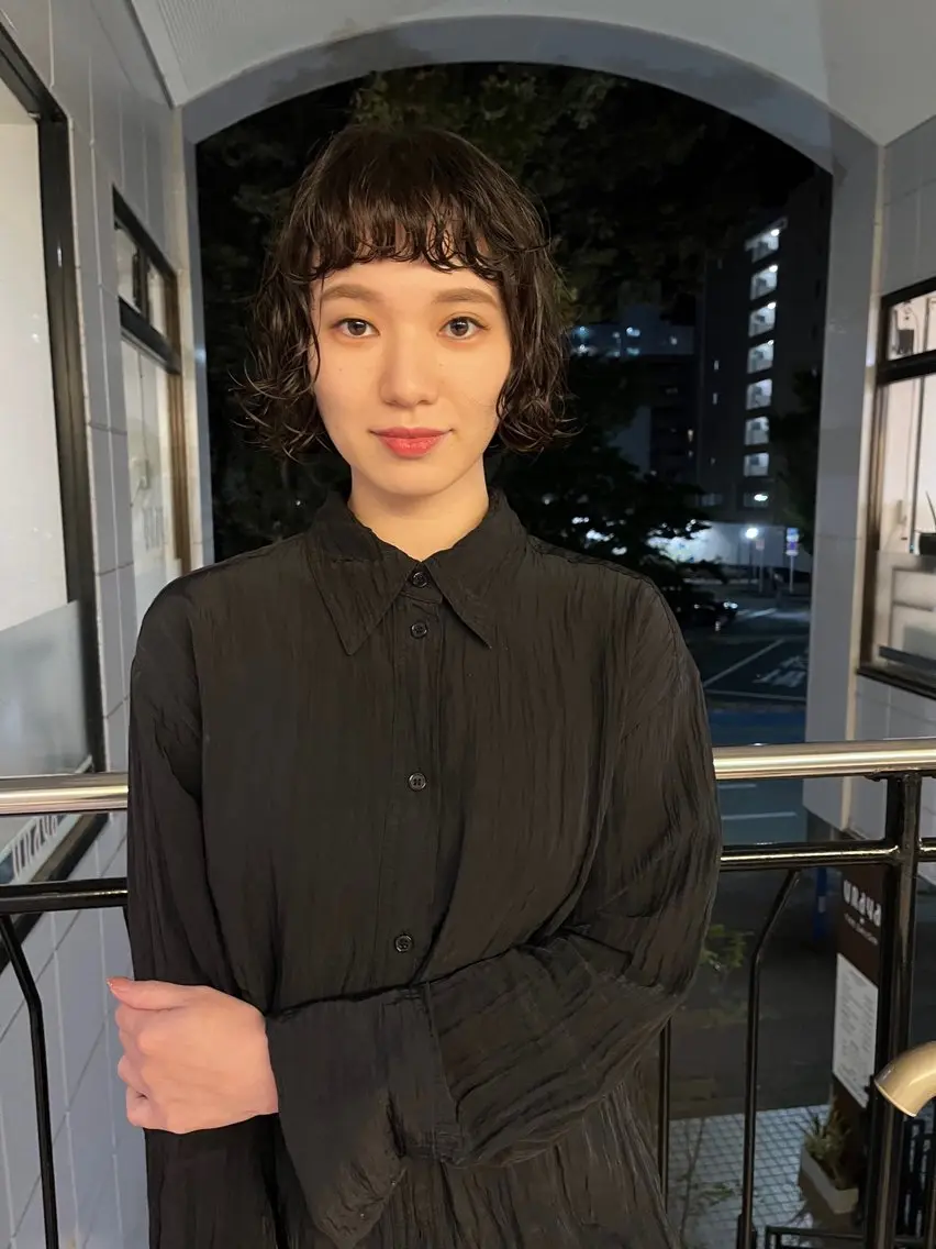 ショート パーマ ボブ カット パーマ トリートメント トヨキ/パーマ特化/ /福岡/天神/薬院のヘアスタイル