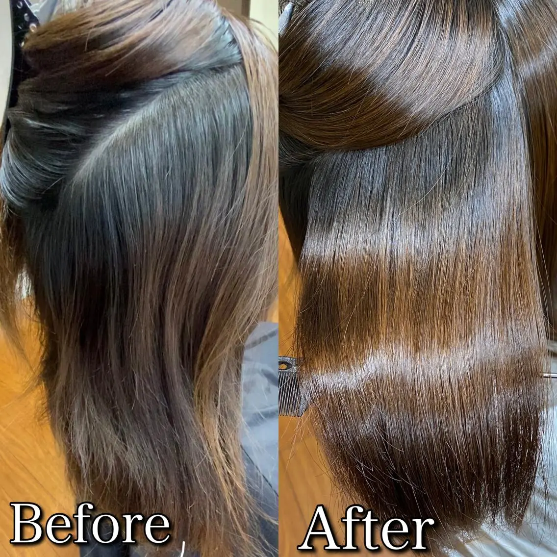 ミディアム 縮毛矯正 森 健人のヘアスタイル
