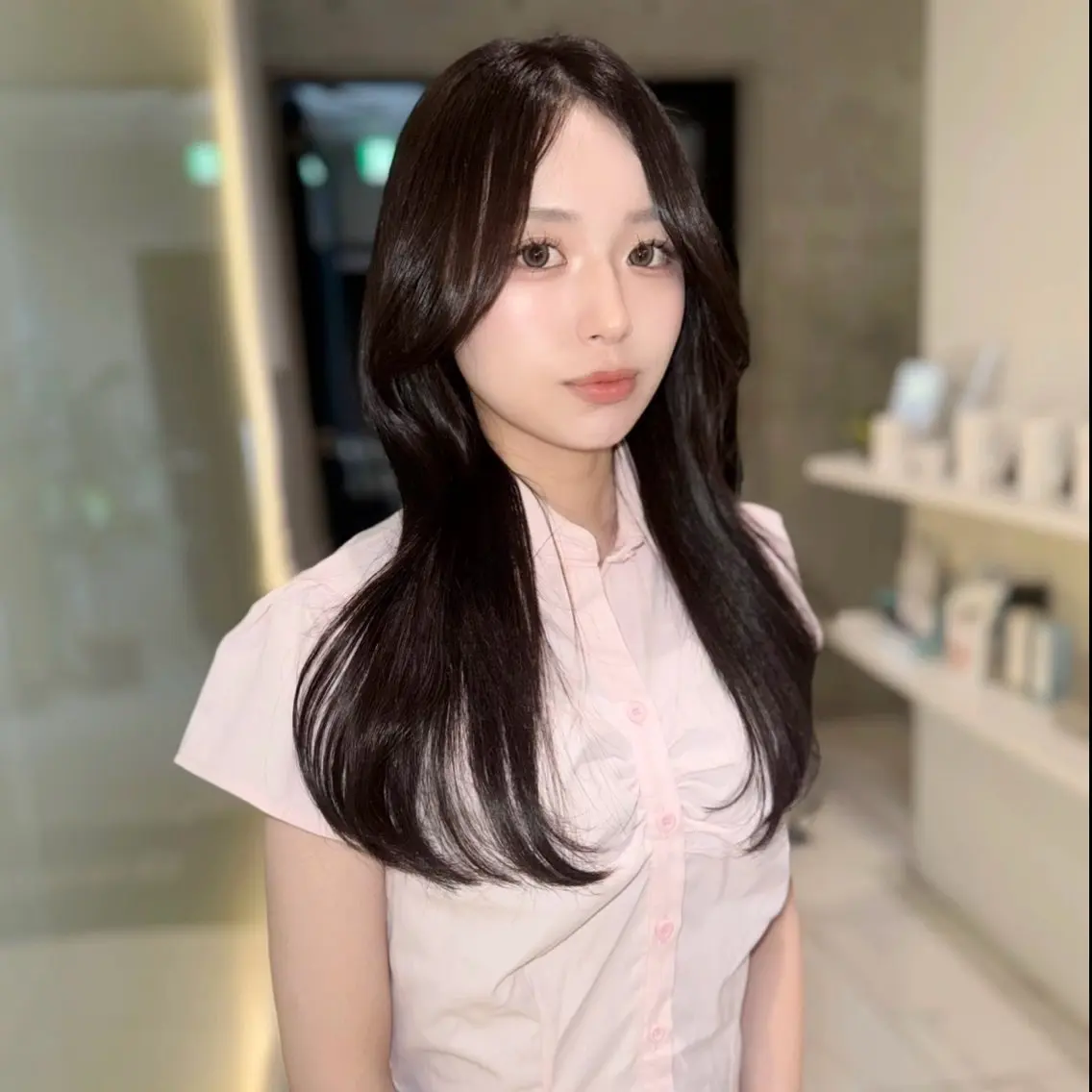 ロング カット トリートメント karina🌿レイ ヤーカット/髪質改善のヘアスタイル