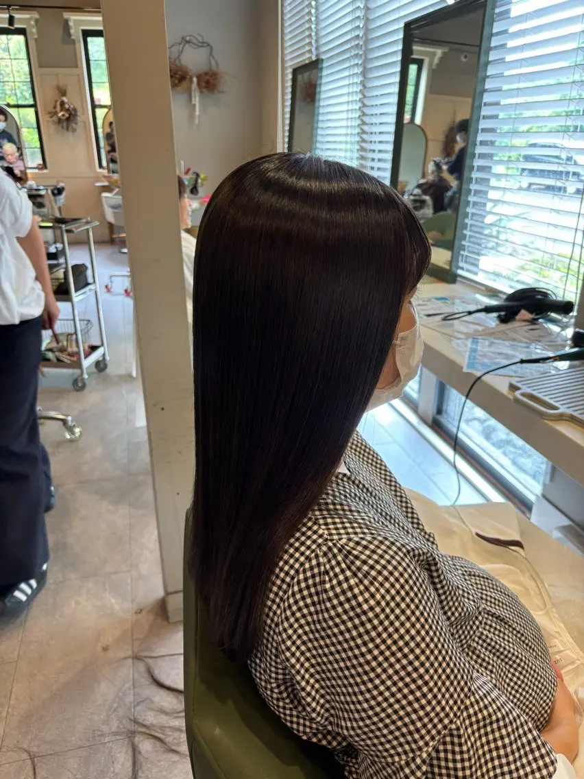 ロング 縮毛矯正 reciel / rinaのヘアスタイル