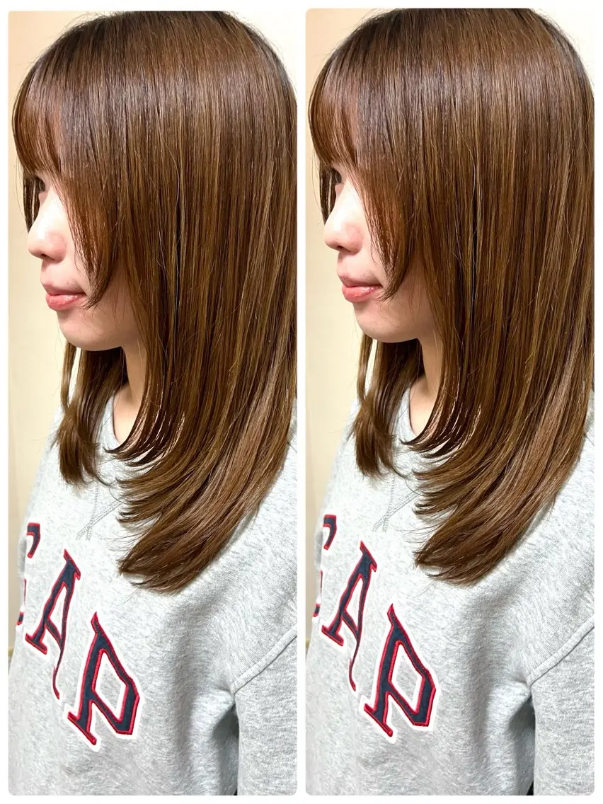 セミロング レイヤーカット レイヤー/ボブ 特化✂️福岡のヘアスタイル