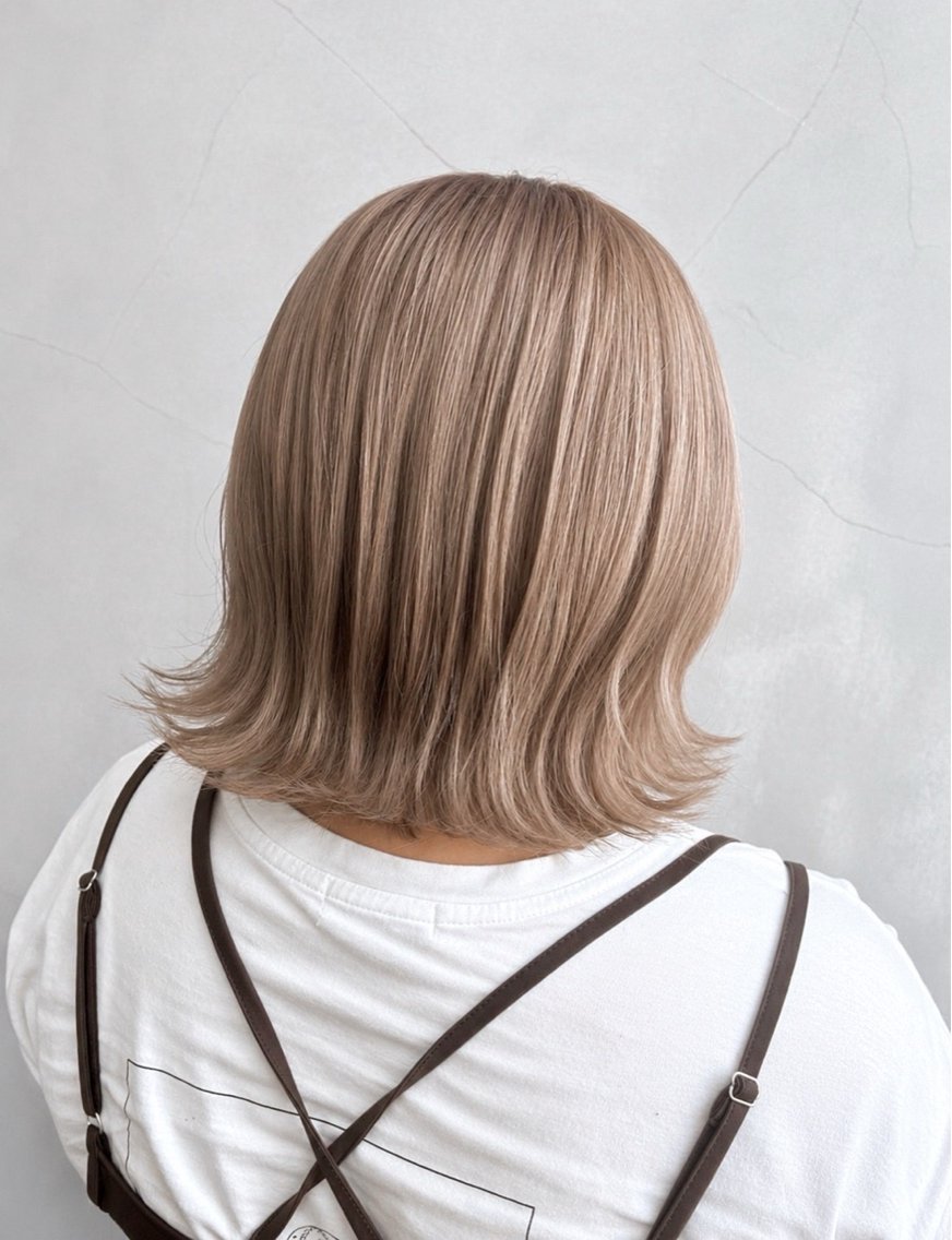 ミディアム mao/ bob オリーブcolorのヘアスタイル