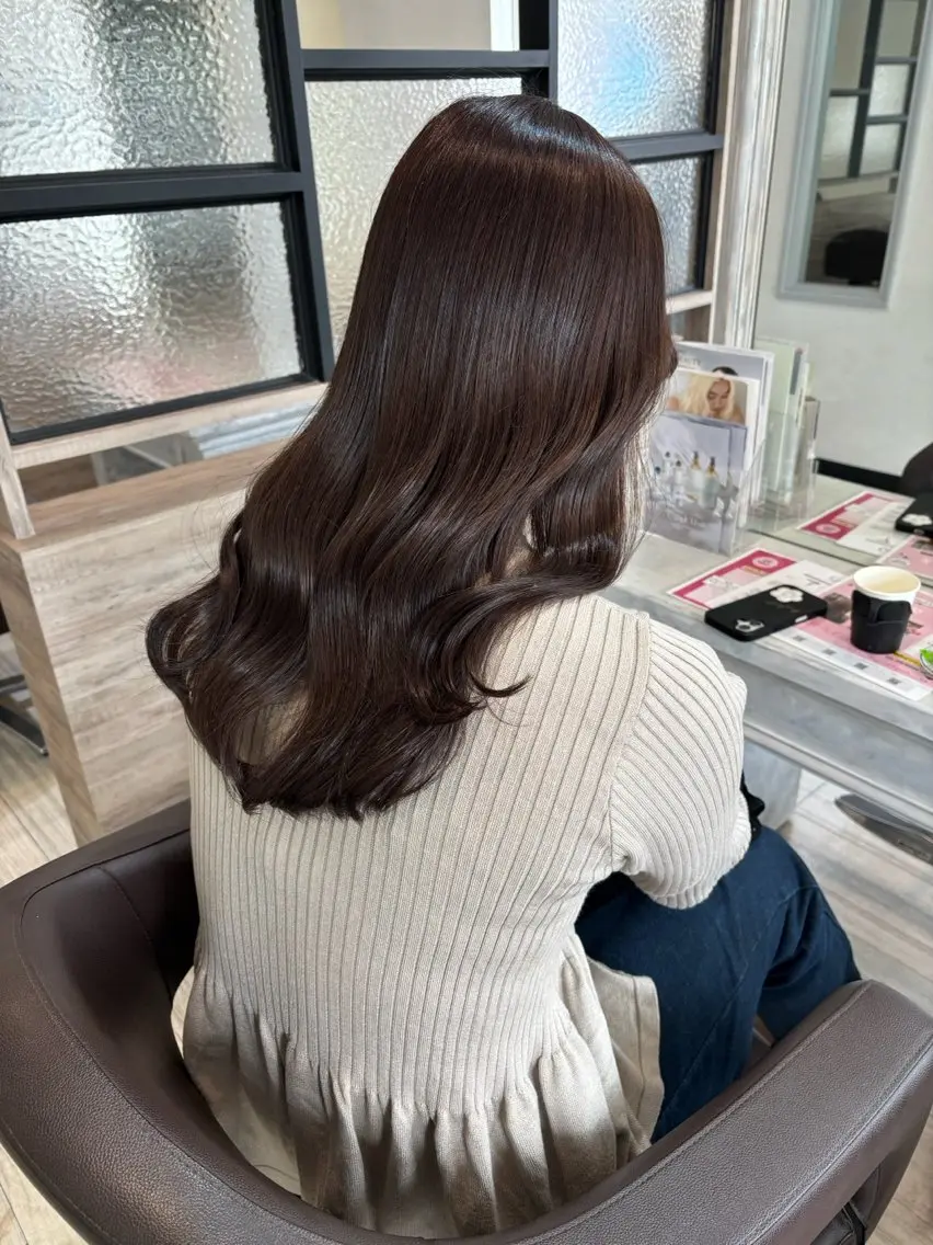 ロング ヘアカラー トリートメント カラーモデル募集中 🧚UKU 🧚のヘアスタイル