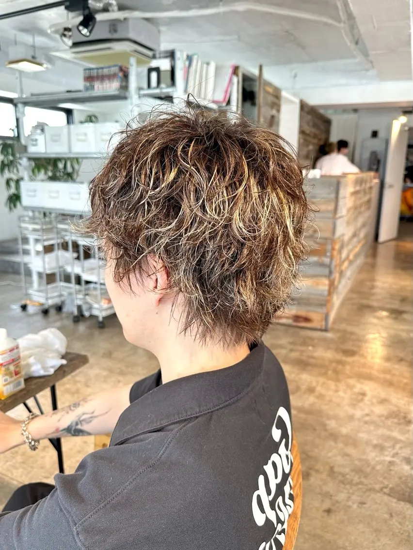 メンズ メンズパーマ カット パーマ トリートメント 骨格補正施術/メンズ 専門美容師/YUYAのヘアスタイル