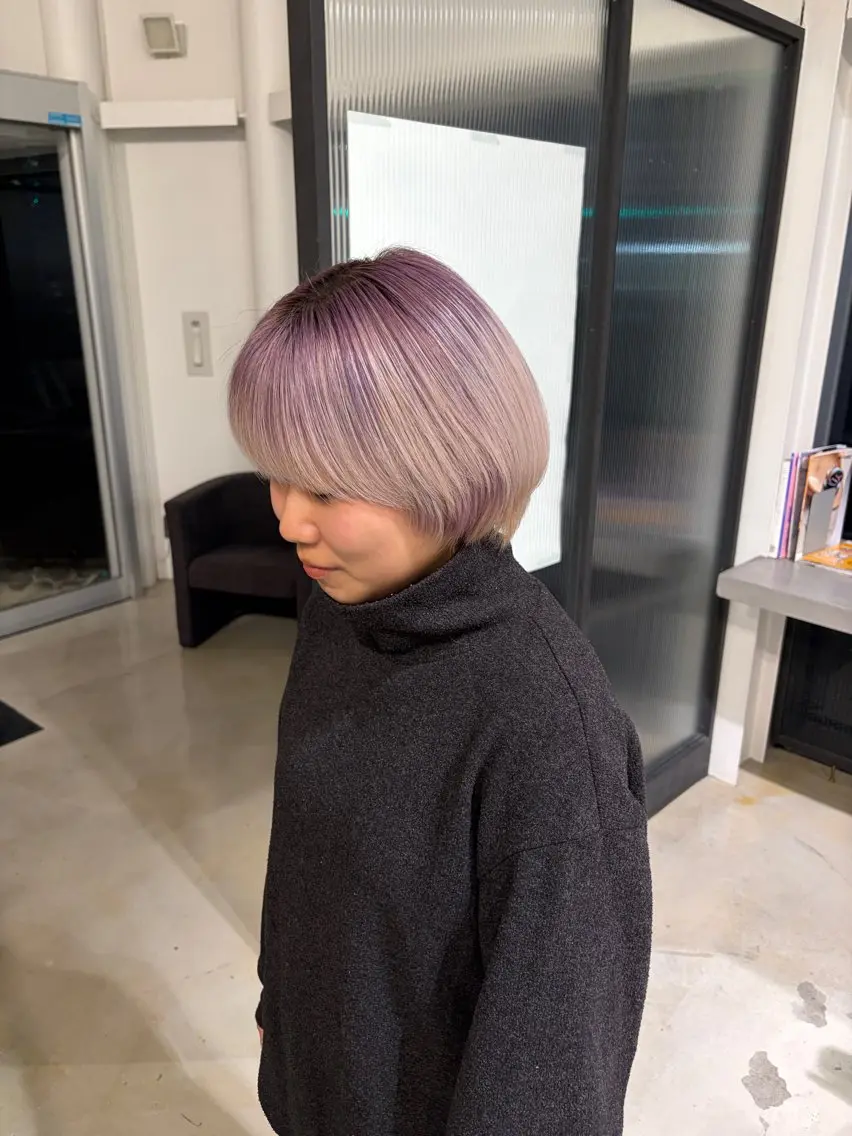 ショート カラー カット ヘアカラー カット／ブリーチ🐏 モデル募集中 ナナホのヘアスタイル