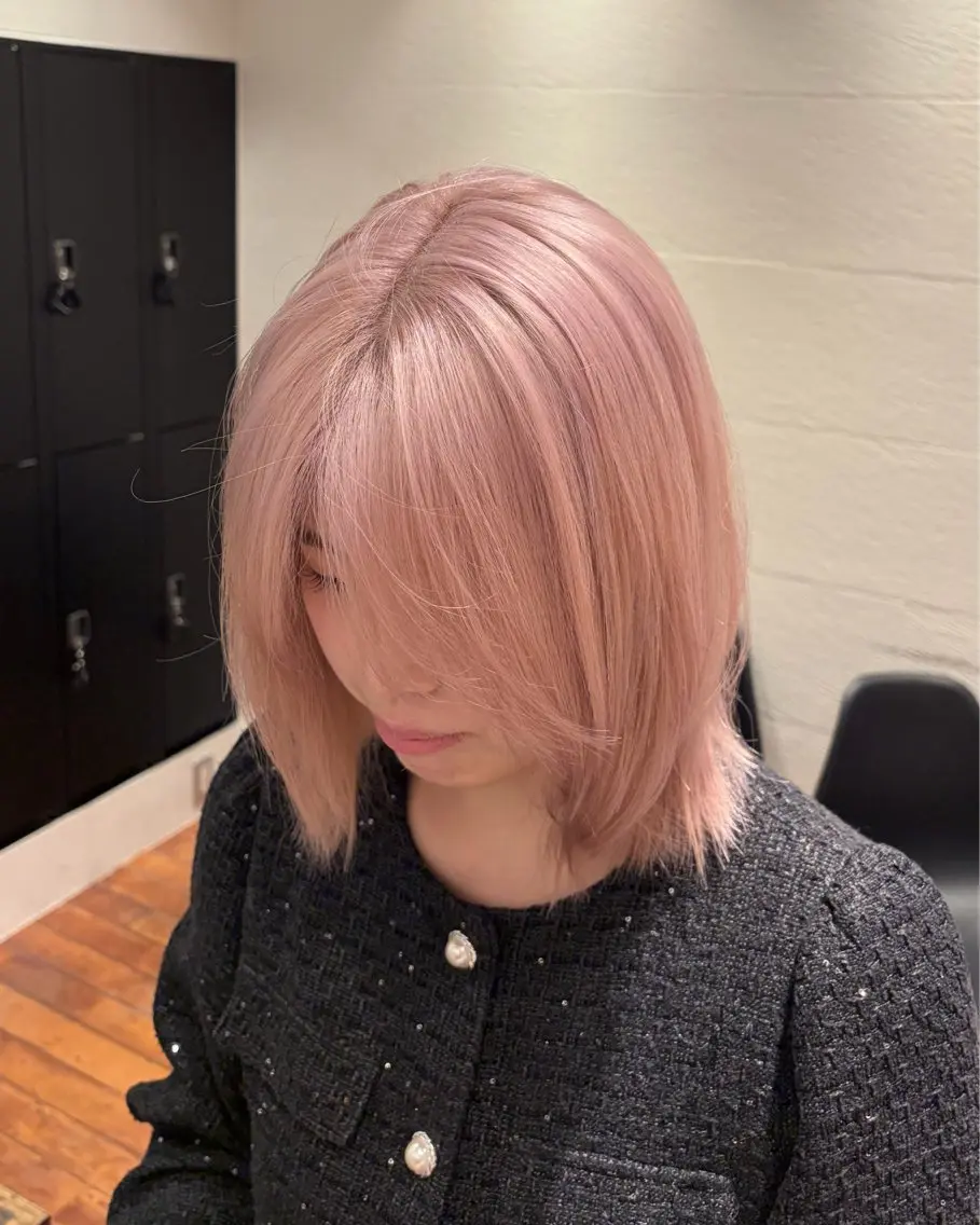 ミディアム カラー 海奈 メンズカットのヘアスタイル