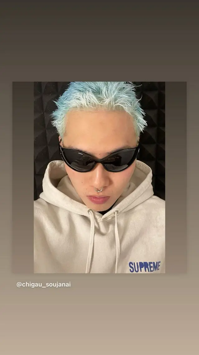 メンズカット+ブリーチ+イージーパーマの写真