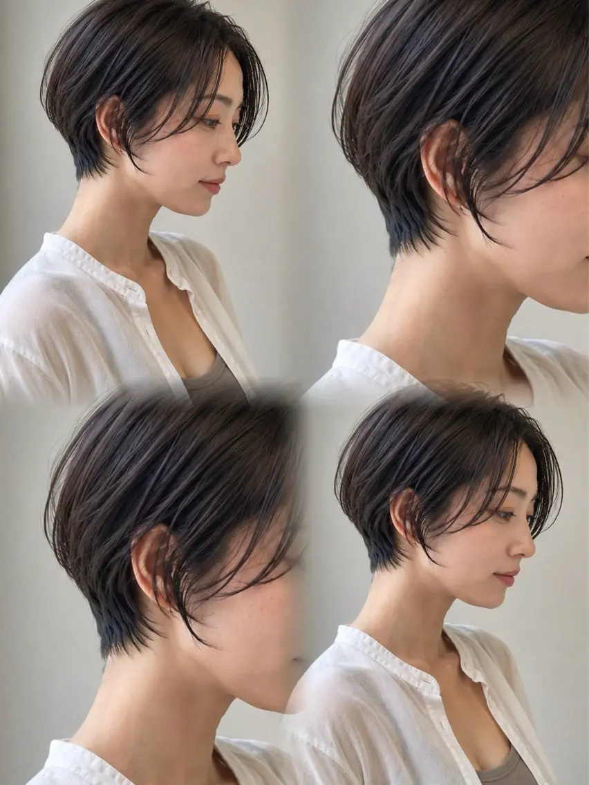 ショート ショートボブ ボブ ショートヘア カット 似合わせカット /髪質改善/中野のヘアスタイル
