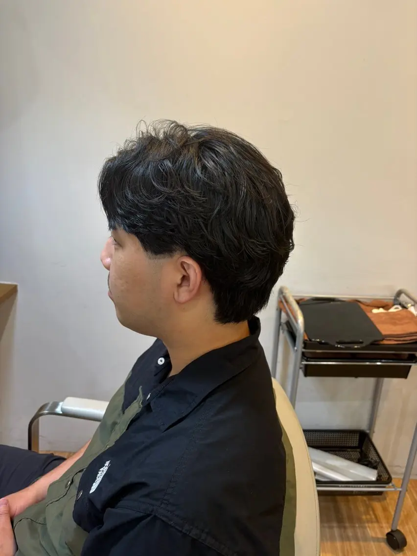 メンズ カット パーマ 韓国ヘアー🇰🇷 MIWAのヘアスタイル