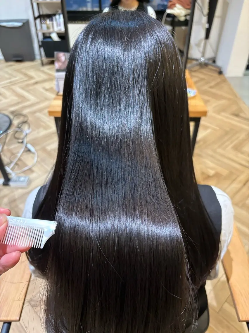 ロング 縮毛矯正 トリートメント 増井 彩乃のヘアスタイル
