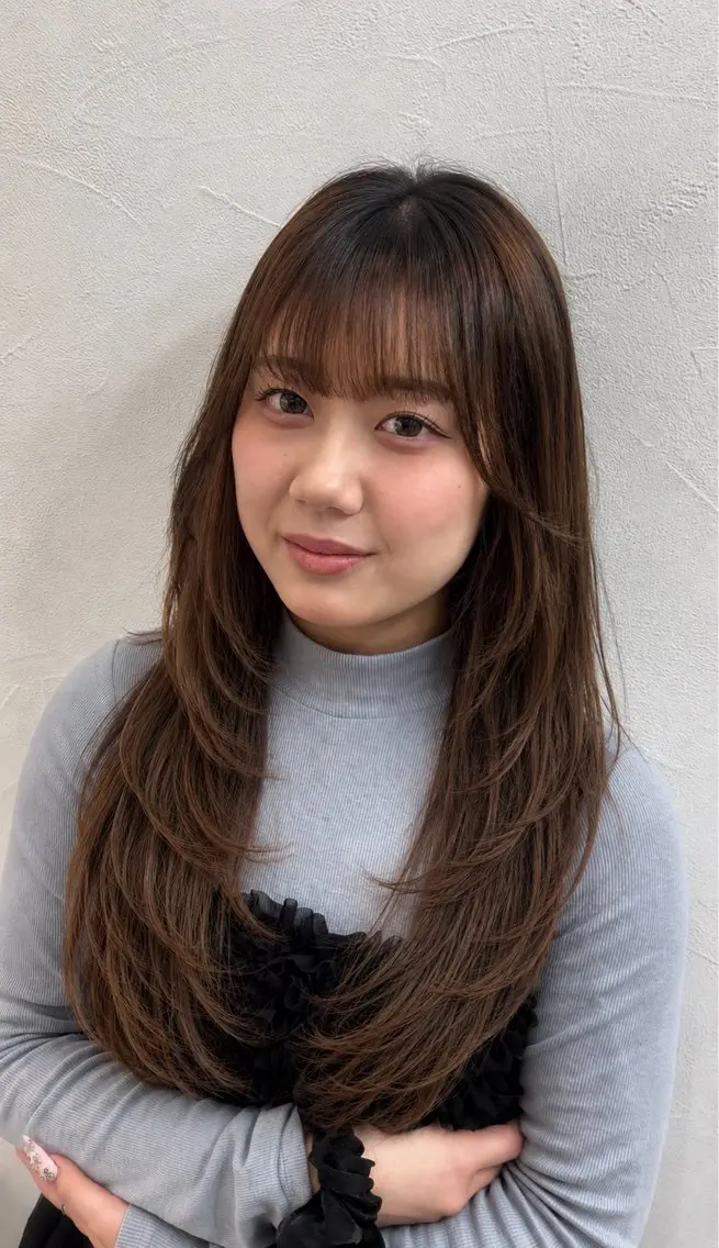 ロング himari/縮毛 矯正/熊谷のヘアスタイル