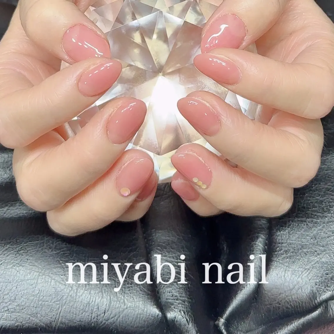 ネイル ジェルネイル 持ち込み オフィスネイル ピンク ハンドネイル miyabi nail 桂川駅近くのネイルデザイン