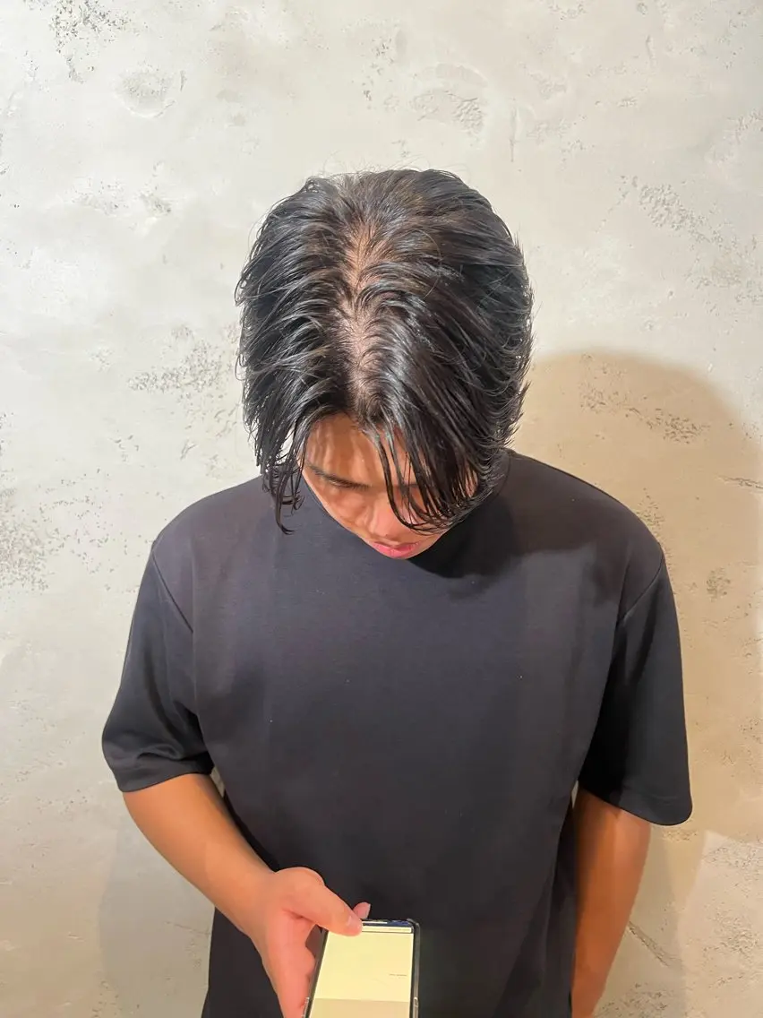 メンズ ダウンパーマ メンズパーマ 森田 琴心のヘアスタイル