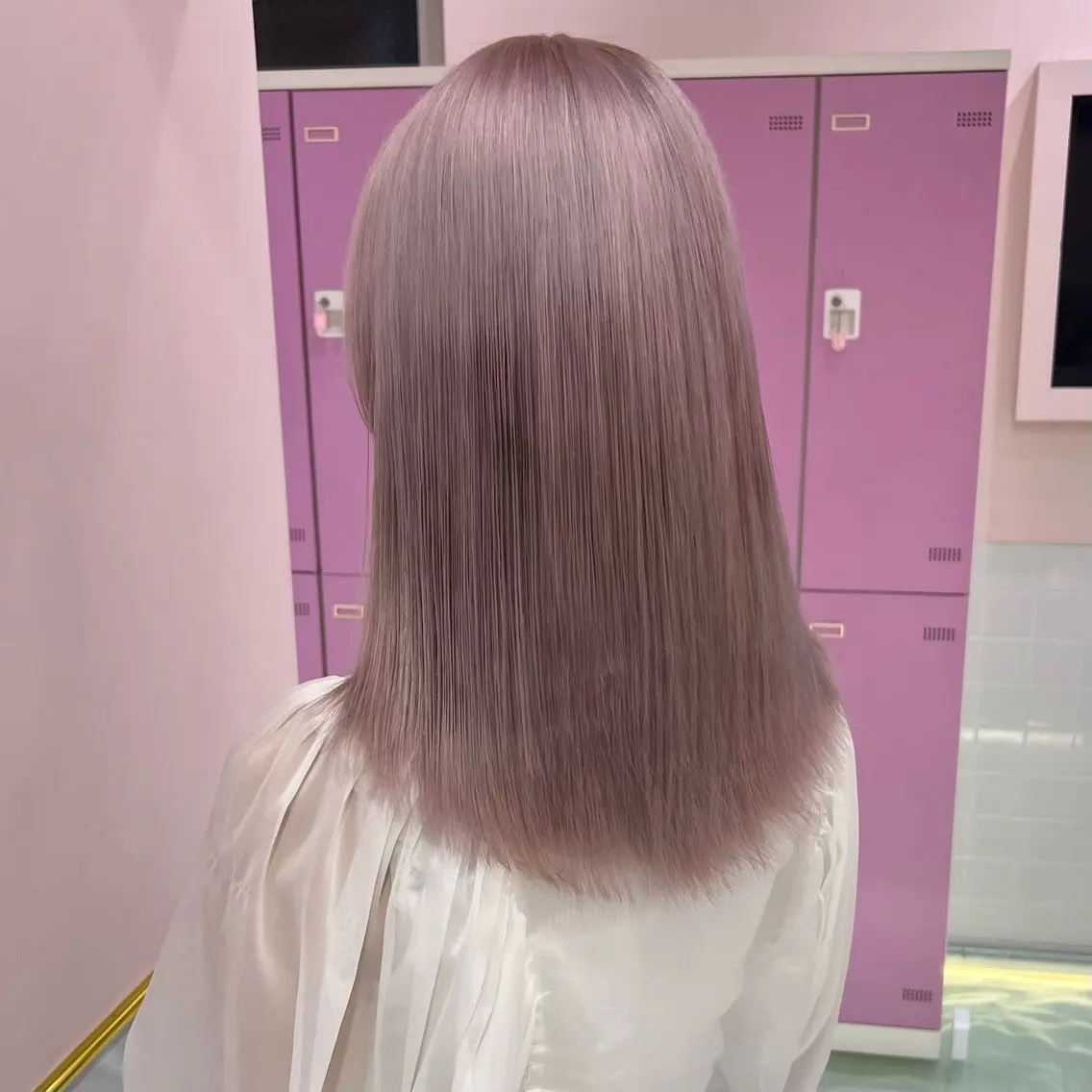カラー ベージュカラー ピンクカラー ピンクベージュ ホワイトピンク ホワイトピンクベージュ 🎀ガーリー/レイヤ ー🎀Mahoのヘアスタイル